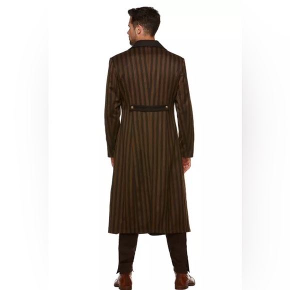 NWT‎ SPIRIT Halloween Steampunk Trench coat Wool Cotton Blend Cosplay Costume L - Picture 2 of 13